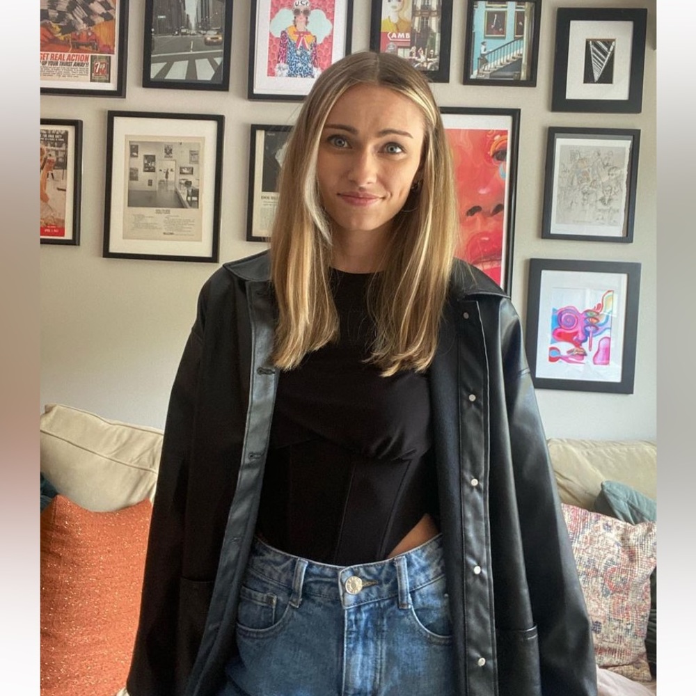 Black Leather Coat
